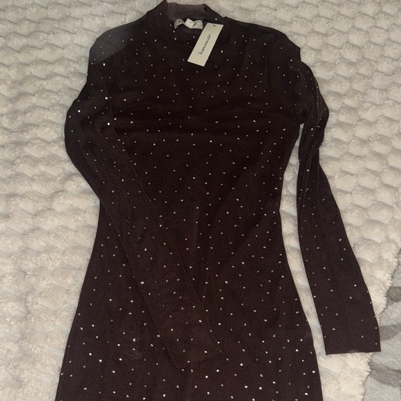 Francesca's Collections Dresses & Skirts - Elegant chocolate brown Dress with Sparkling Accents